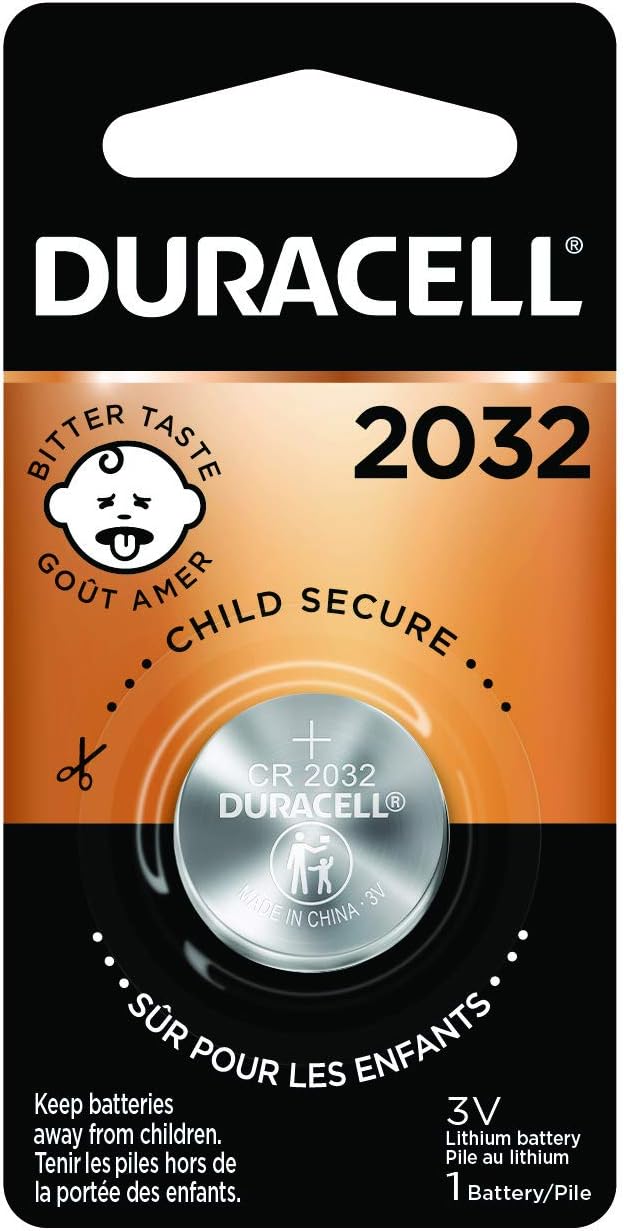 金霸王 - 2032 3V 锂硬币电池 - 带苦涂层 - 1 支