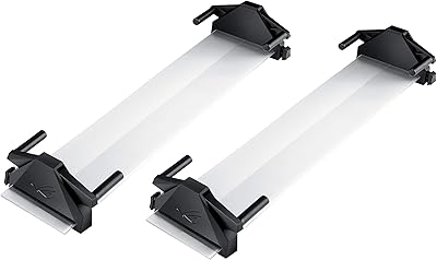ASUS ABF01 ROG Bezel-Free Kit Universal Multi-Monitor Setup with Optical Micro-Structures Easy Assembly, Clear, (Set of 2)